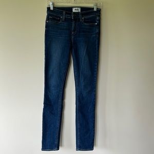 PAIGE Skyline Skinny, medium wash, stretch denim jeans, size 26, EUC.